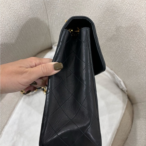 Authentic CHANEL MAXI JUMBO lambskin vintage 24k gold plated crossbody - Picture 4 of 16